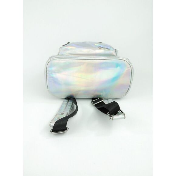 Marshmello Mad engine oil slick mini backpack MARSHIN silver holographic - Picture 4 of 12